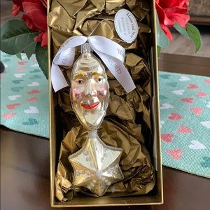 COPY - Vintage WATERFORD Moon and Star Ornament